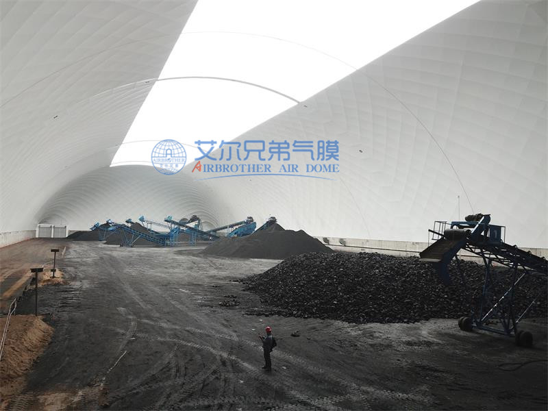 氣膜建筑開啟新一輪煤場(chǎng)環(huán)保建筑